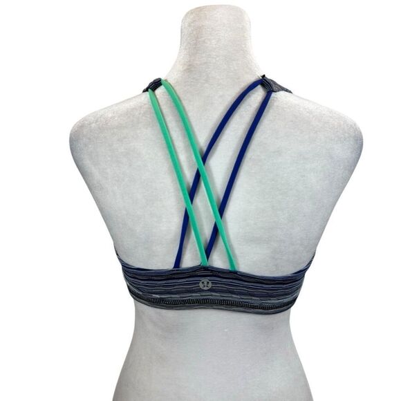 Ladies Lululemon Free To Be Bra Space Dye Twist Sapphire Blue Multi Size‎ 6 - Picture 13 of 16